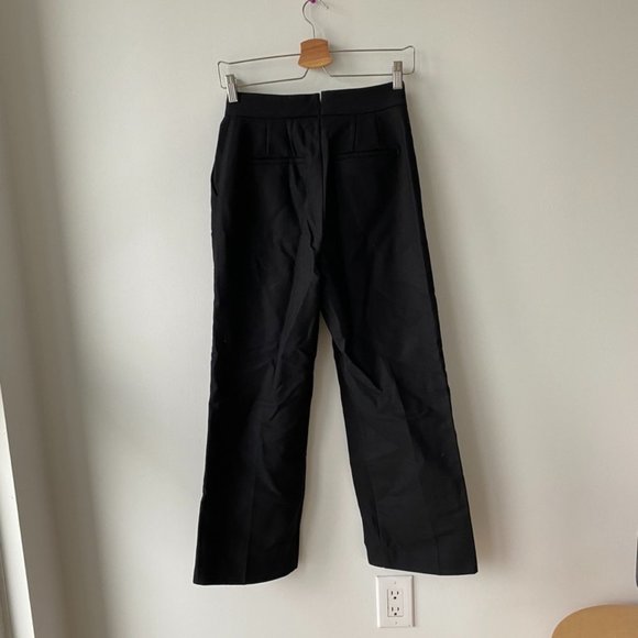 Babaton Black Wide Leg Trousers - Picture 2 of 7